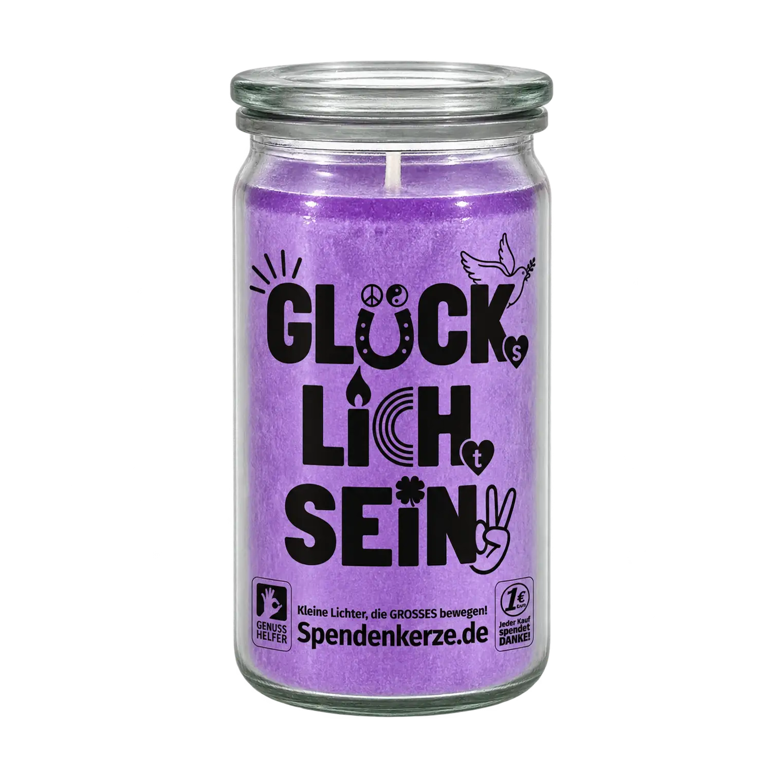 Spendenkerze Lavendel-Lemongras