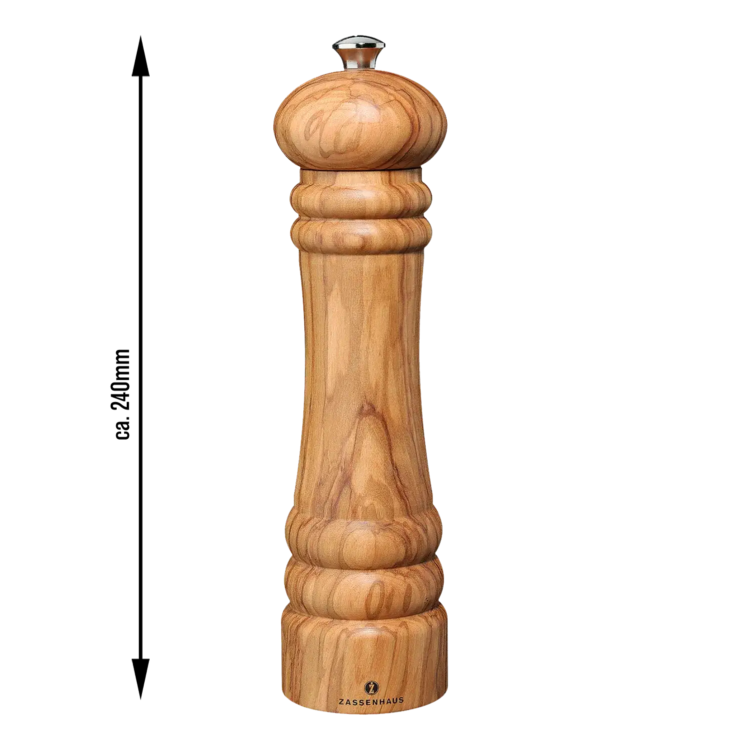 Zassenhaus Pfeffermühle Berlin 24 cm – Olivenholz