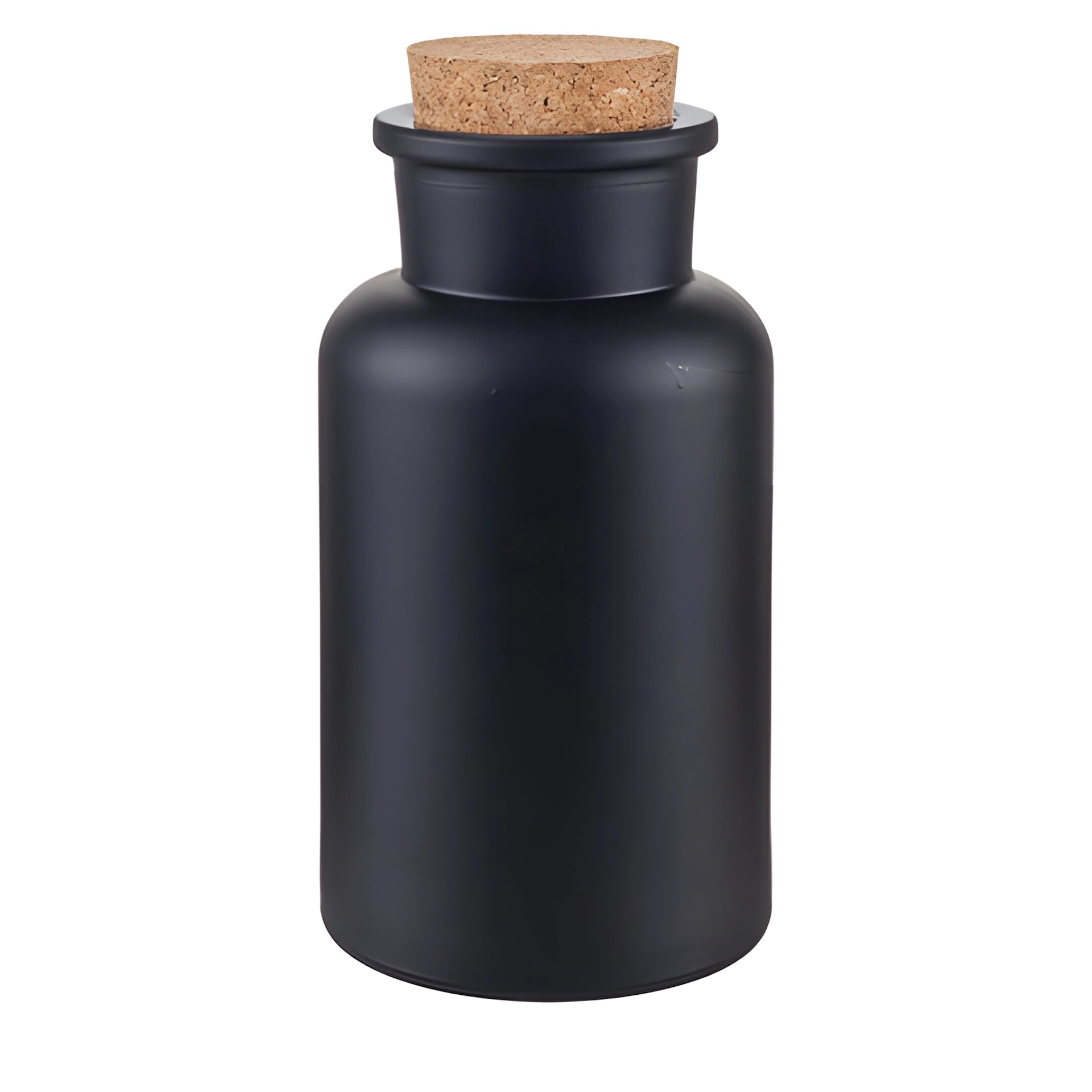 Korkenglas 300 ml, schwarz matt beschichtet