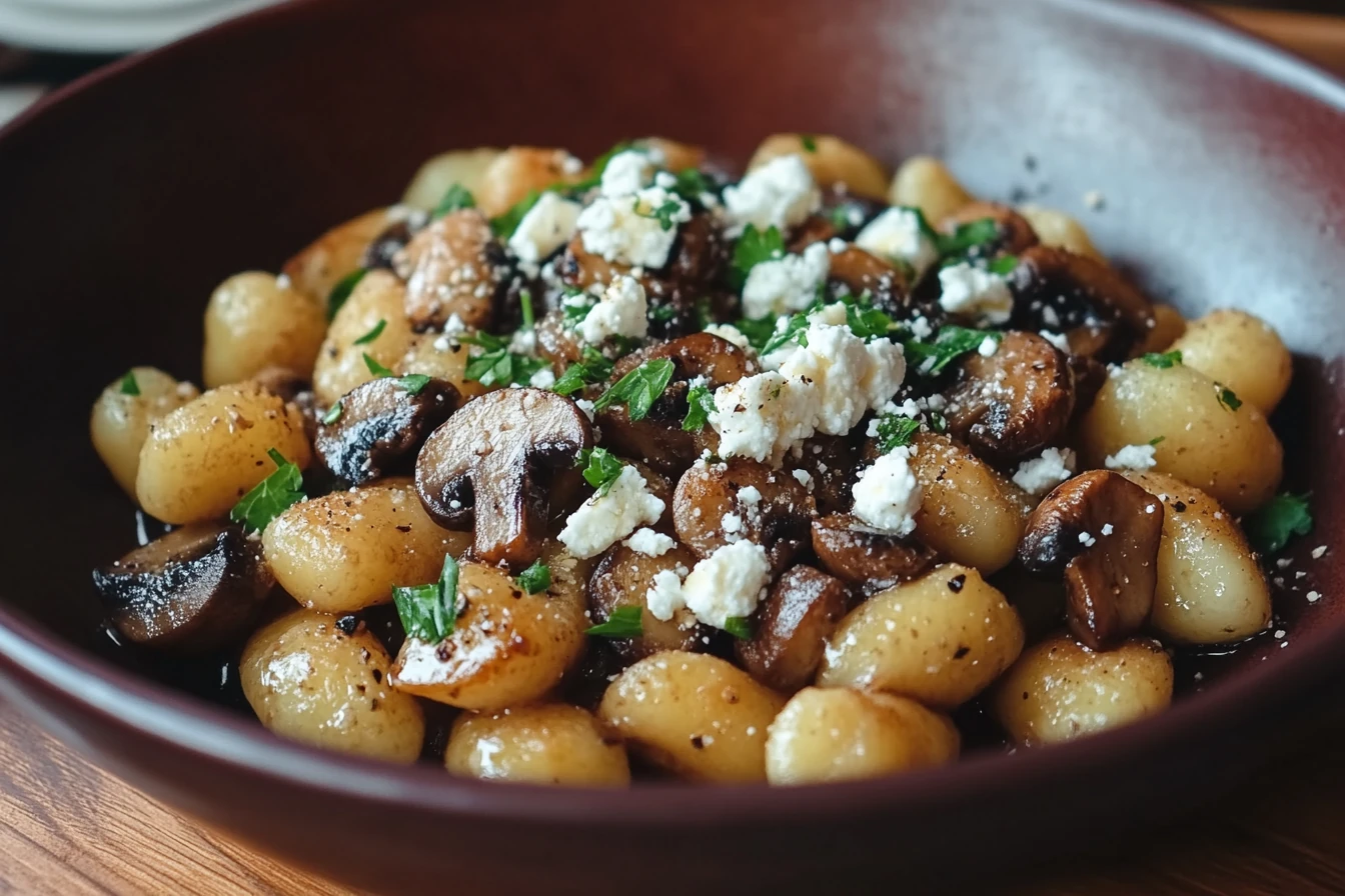 Gnocchi mit Pilzen Gnocchi mit Pilzen