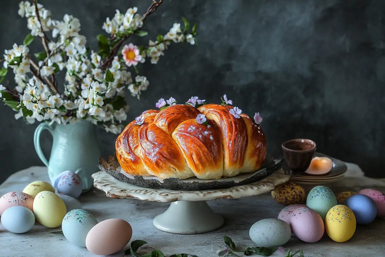 Osterbrioche als traditionelles Festtagsgebäck