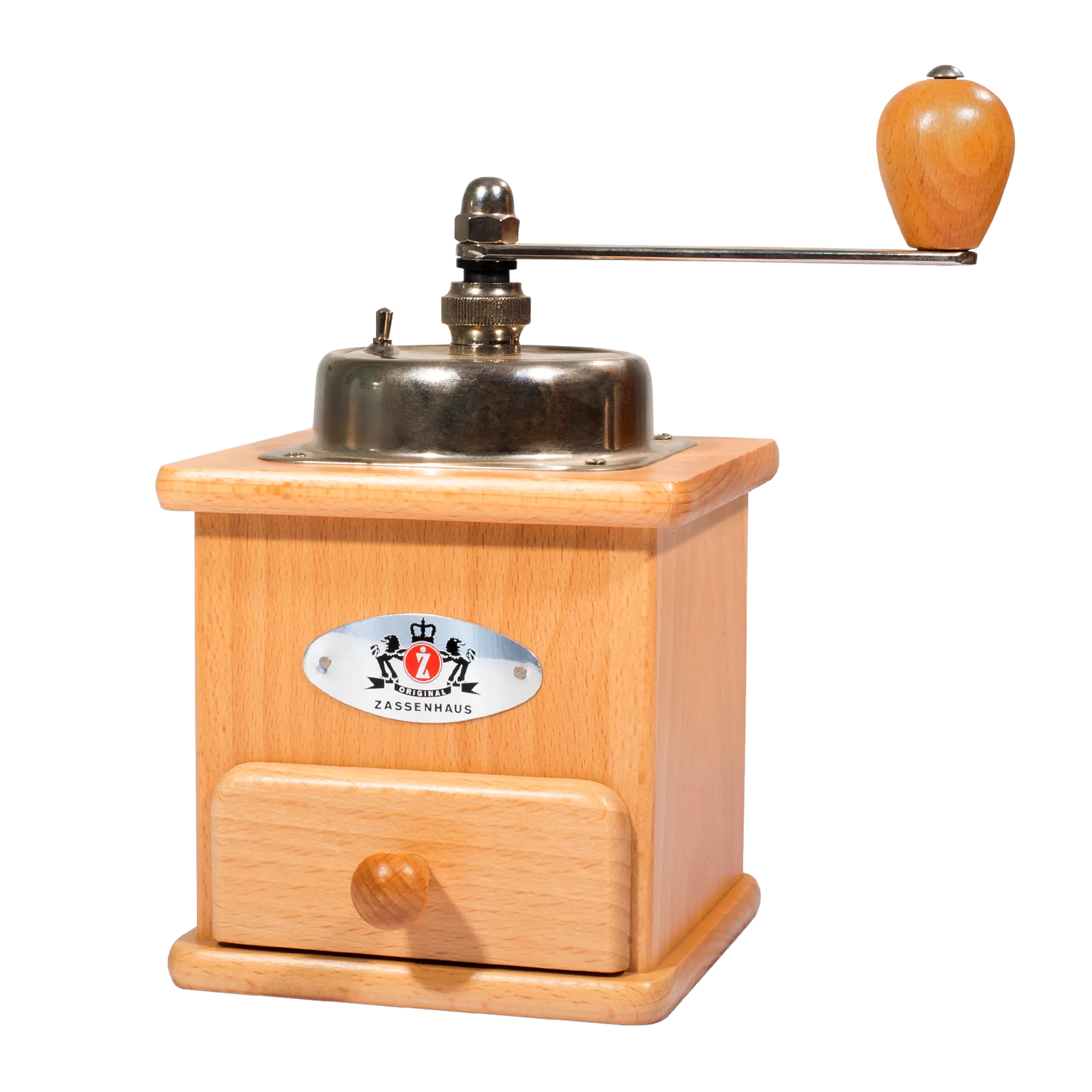 Kaffeemühle „Brasilia“ von Zassenhaus in Naturholz