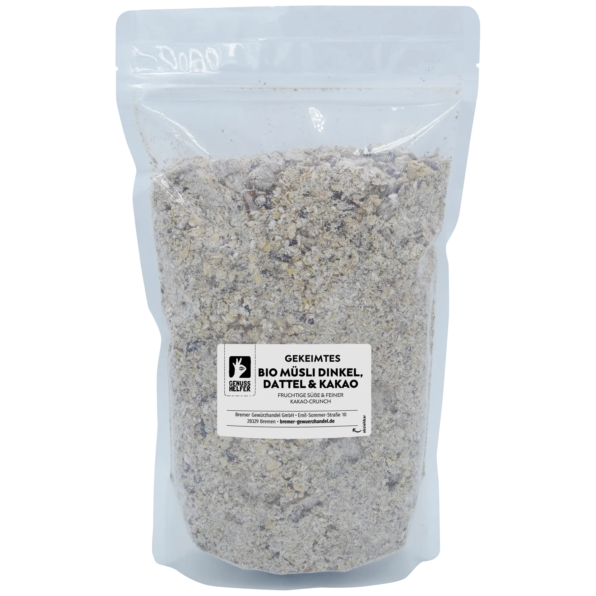 Gekeimtes Müsli, Dinkel, Dattel & Kakao, BIO