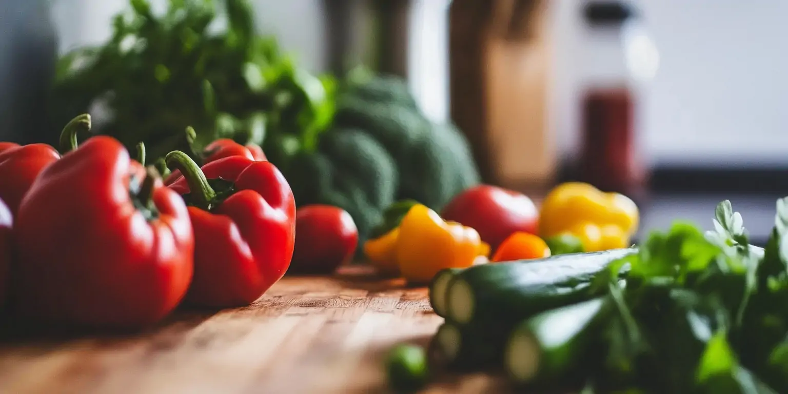 Paprika und Petersilie als vegetarisch-vegane Gewürze für Gemüsegerichte