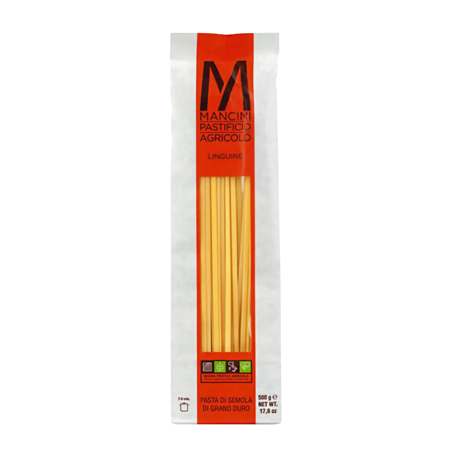 Linguine 500g, Pasta Mancini Linguine von Mancini in der Originalverpackung (500 g)