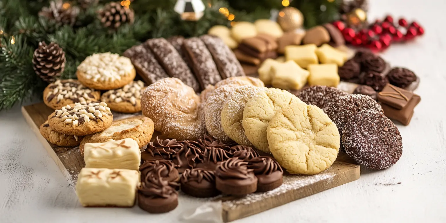 Weihnachtsplätzchen beim Backen mit Kindern