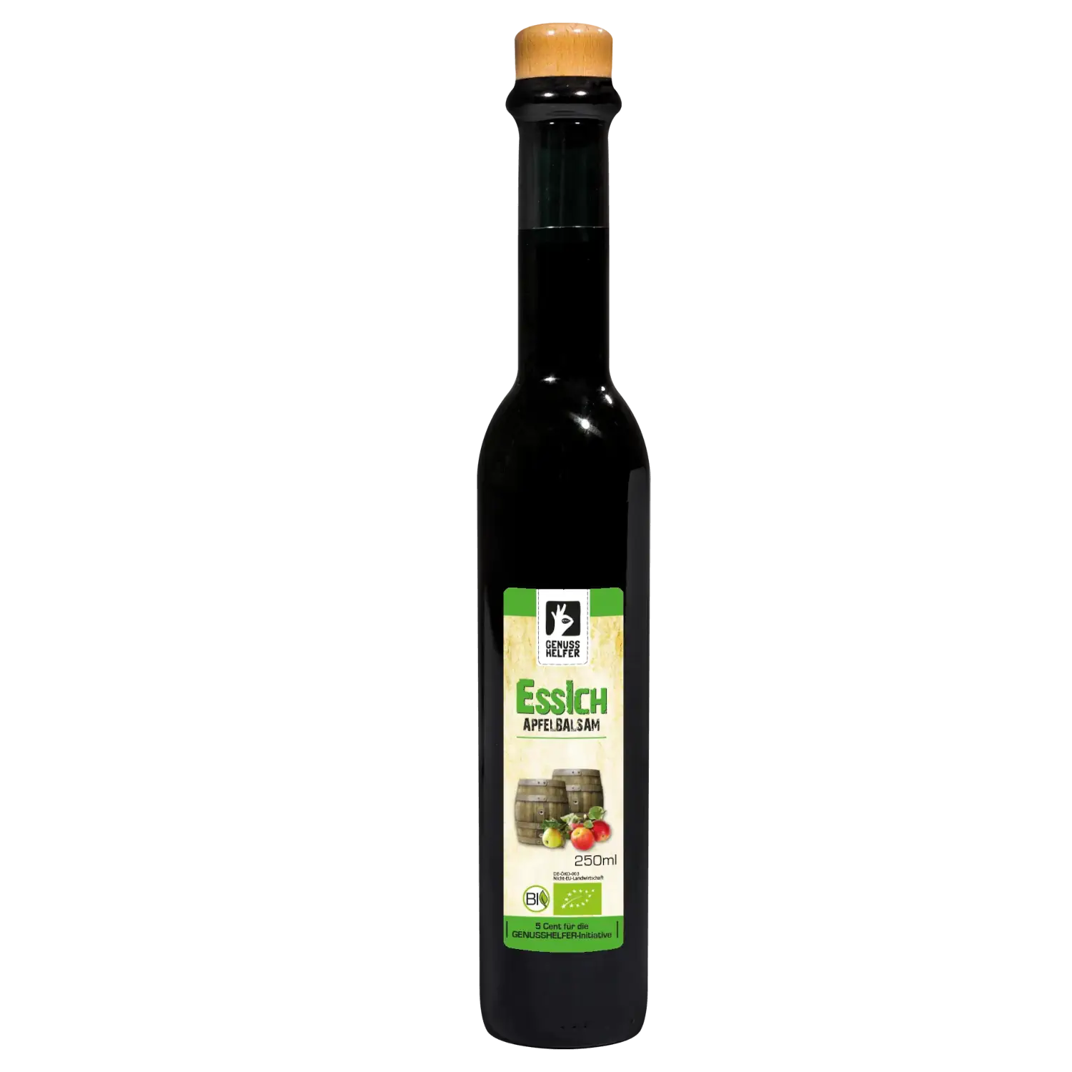Apfel-Balsamico-Essig in einer Flasche
