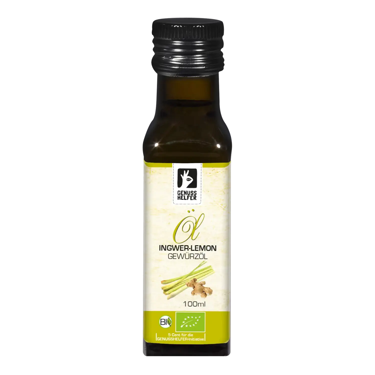 Ingwer Lemon Gewürzöl BIO, kaltgepresst Gewürzöl Ingwer-Lemon in einer 100-ml-Flasche