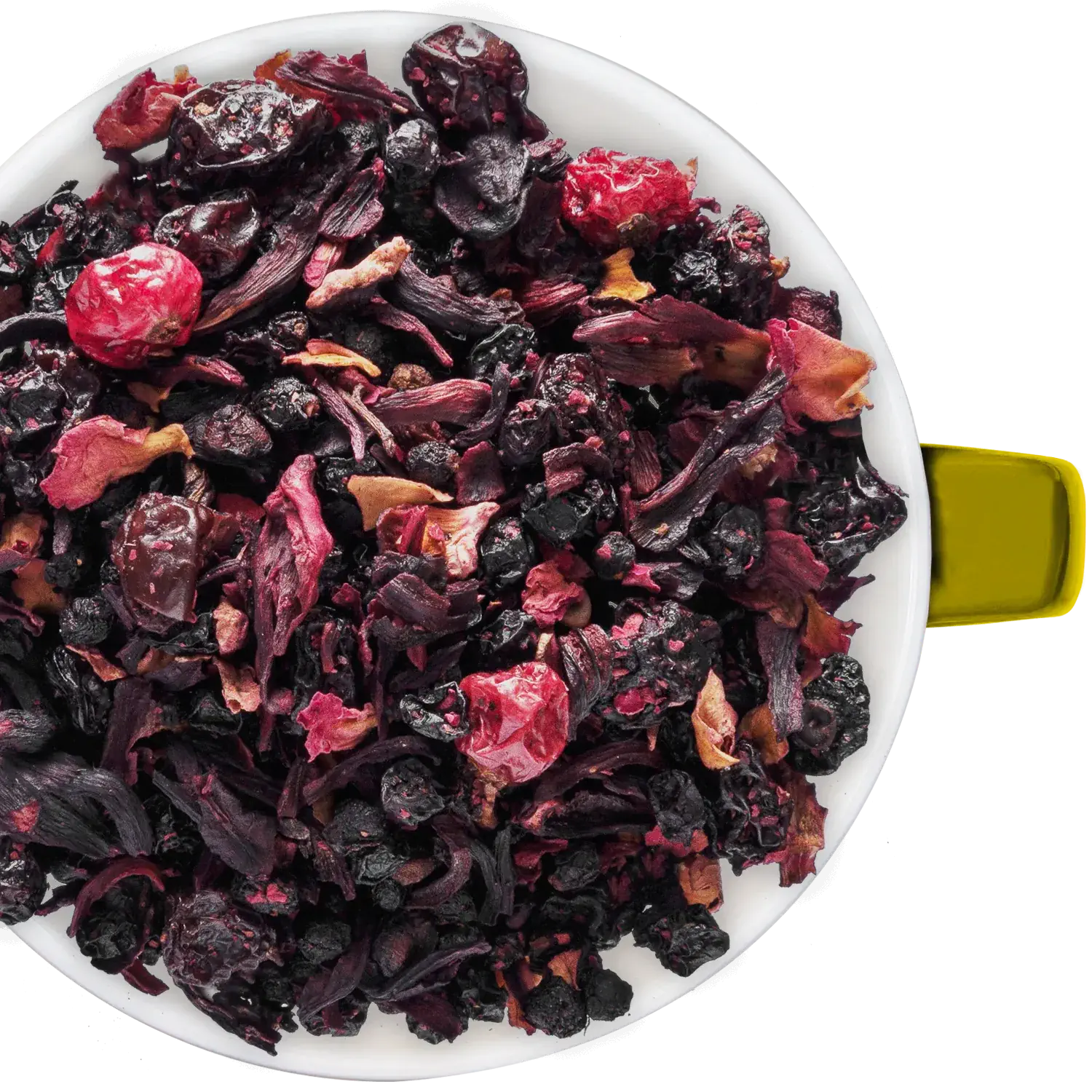 Loser Früchtetee „Rote Johanna“ in einer Tasse