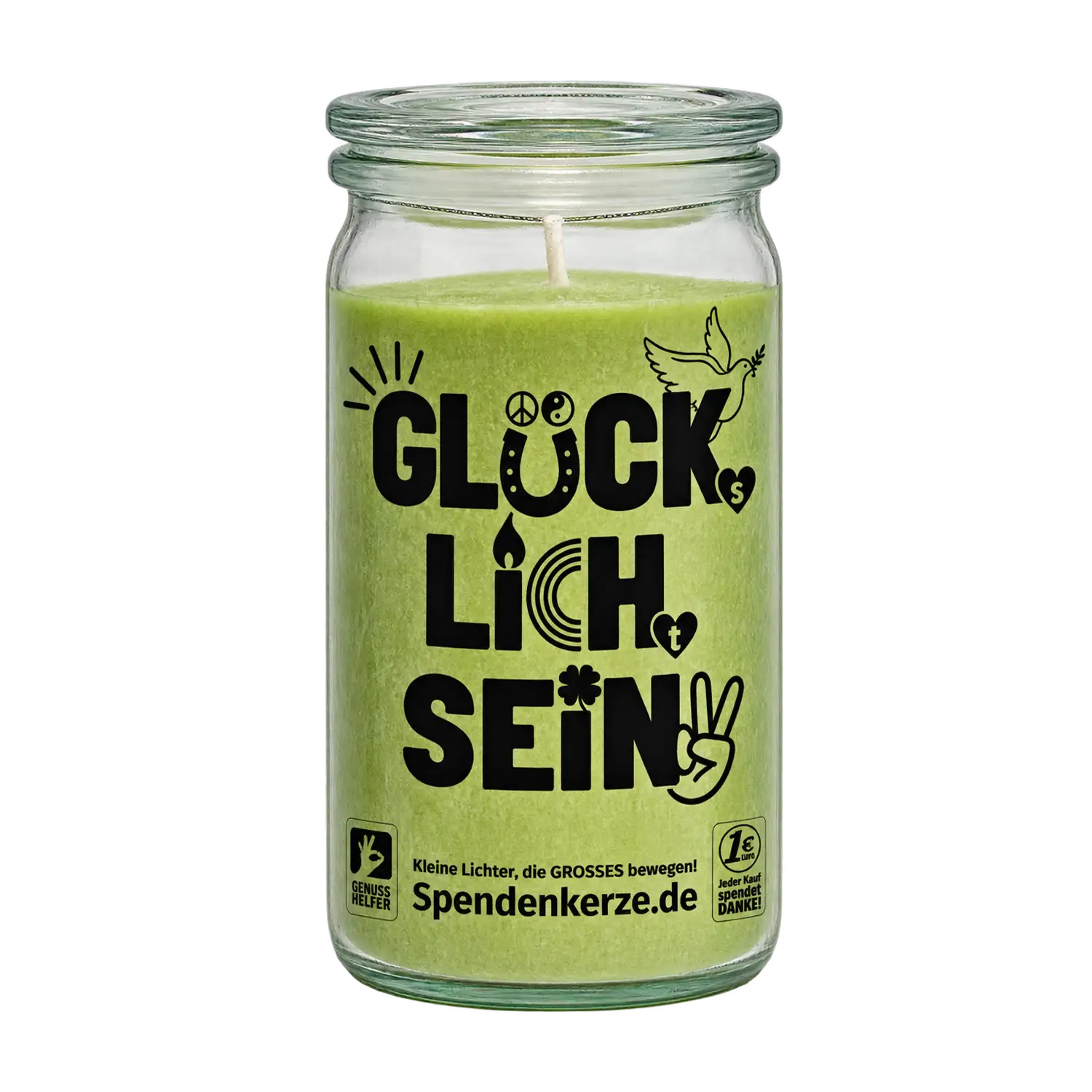 Spendenkerze Zitronengras