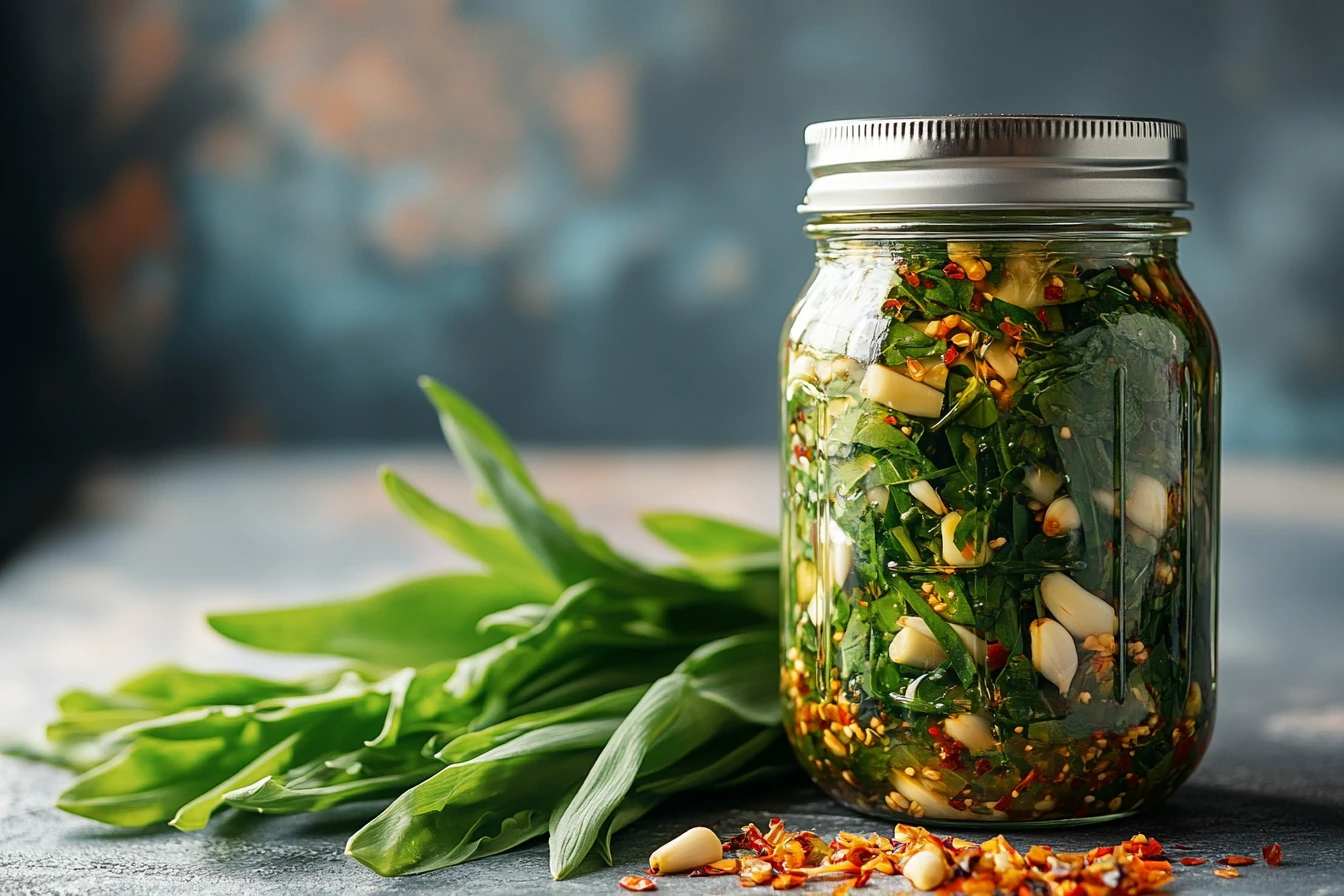 Fermentieren: Bärlauch Kimchi Fermentieren: Bärlauch Kimchi