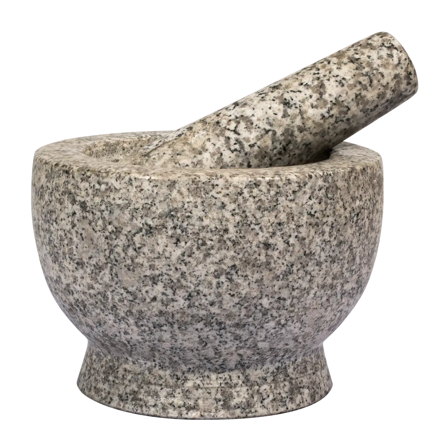 Cilio Granit-Mörser & Stößel Salomon, 2,4 kg, weiß-grau Granit-Mörser mit Stößel in Weiß-Grau
