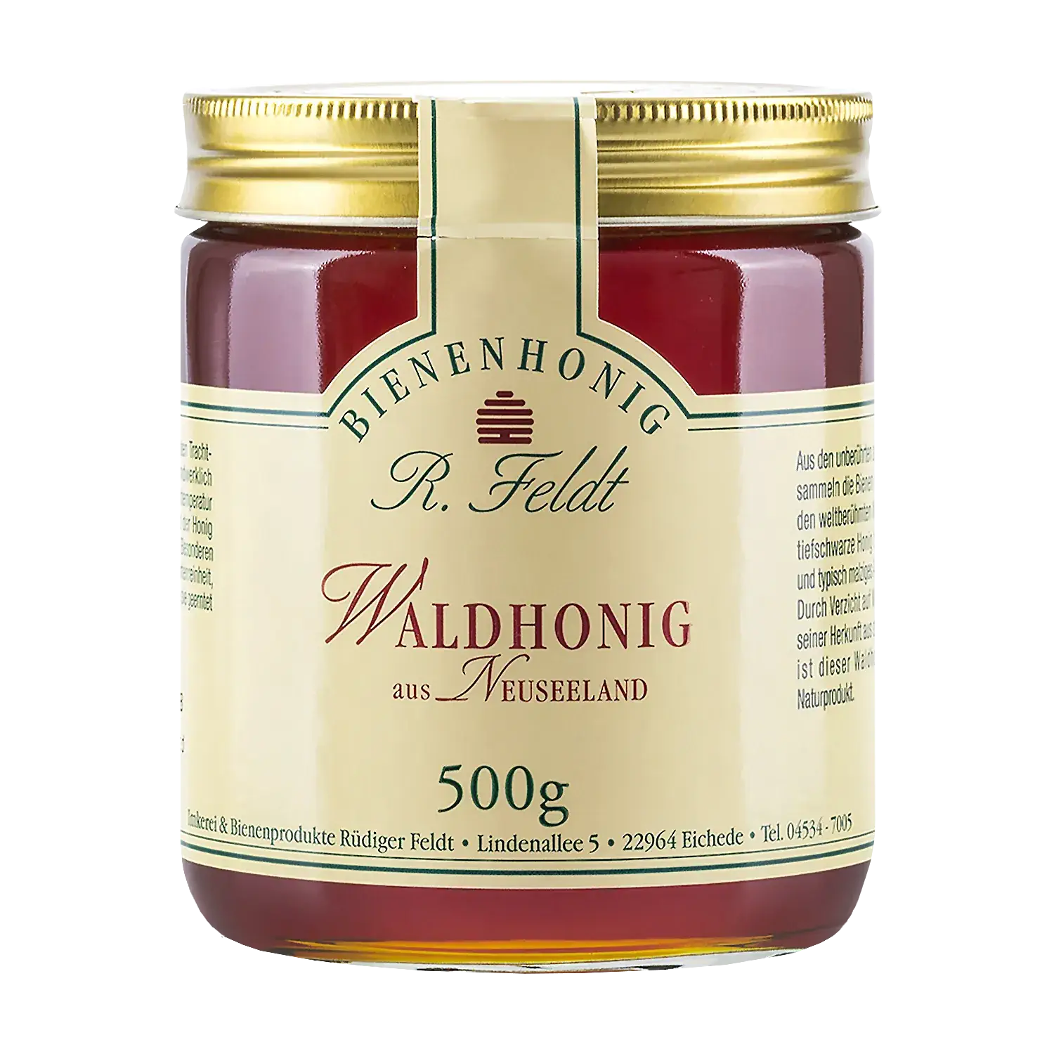 Waldhonig aus Neuseeland Waldhonig aus Neuseeland im Glas