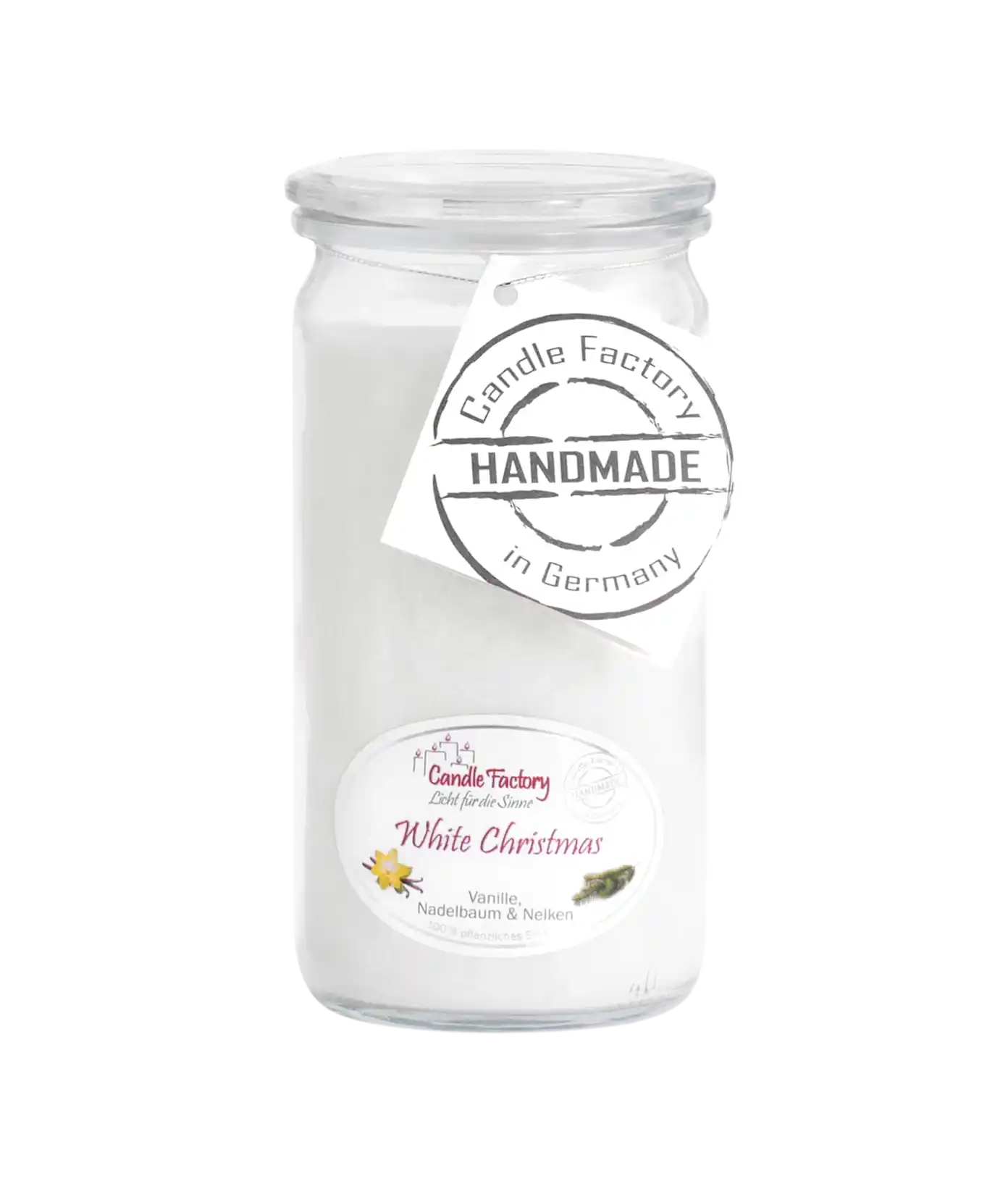 Spendenkerze White Christmas