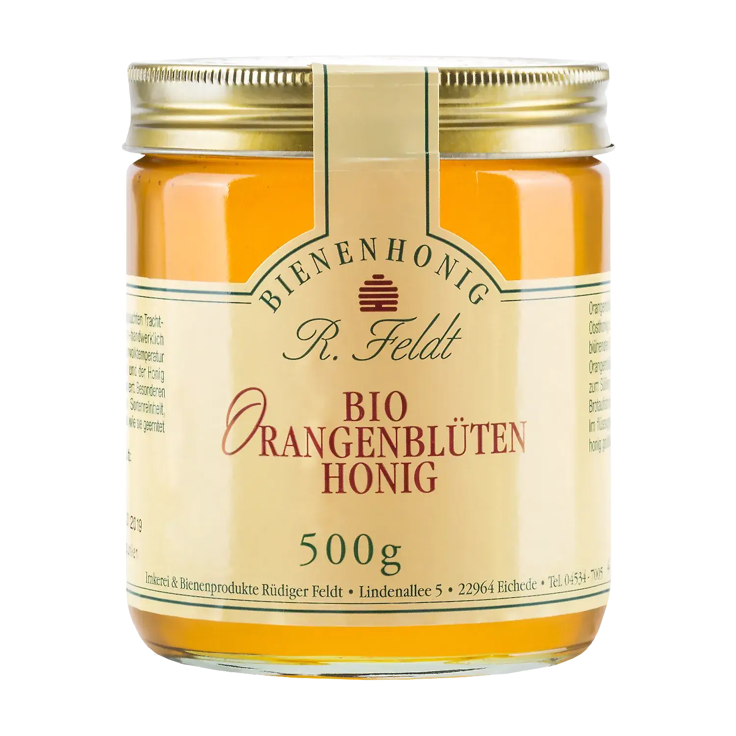 Orangenblütenhonig BIO Bio Orangenblütenhonig im Glas