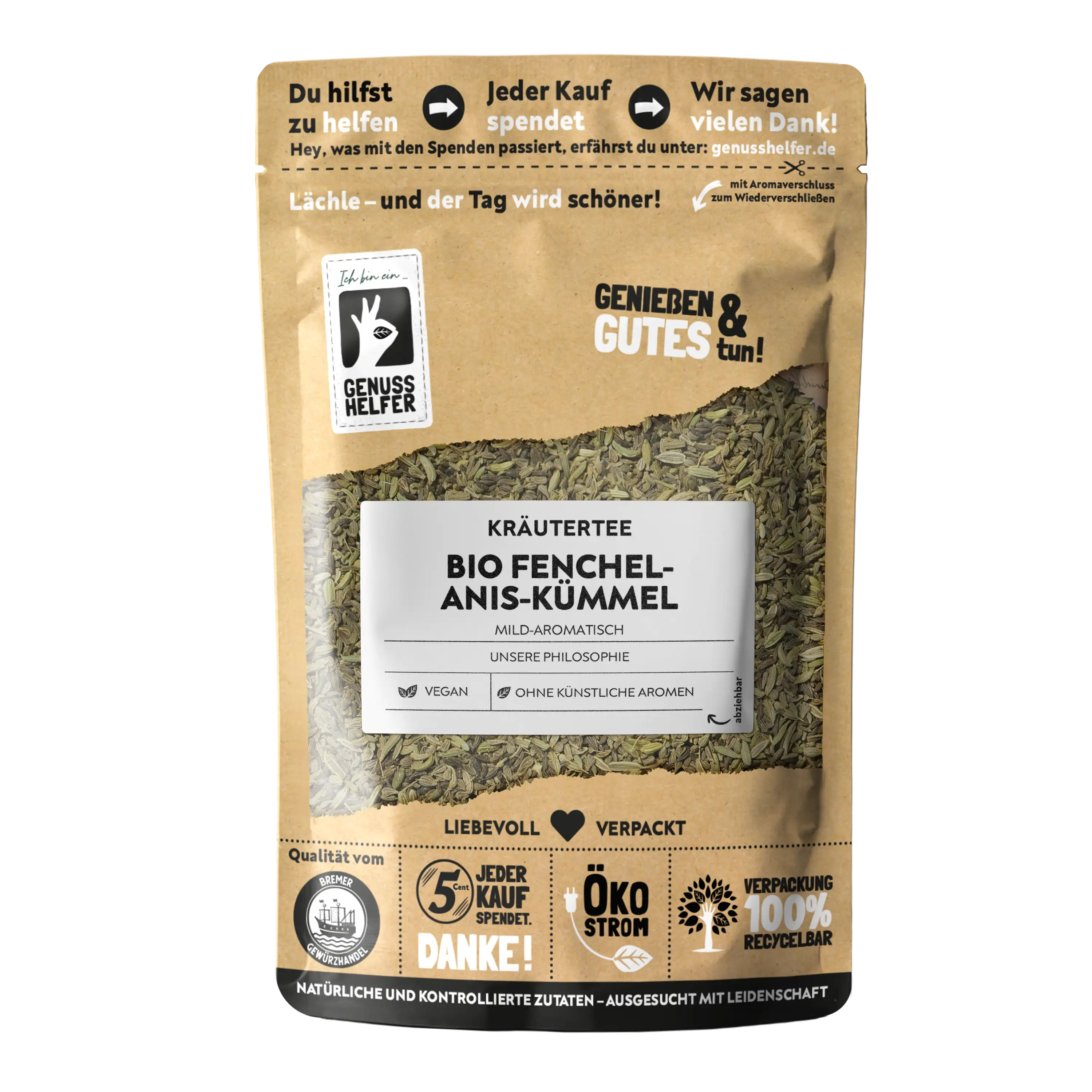 Fenchel-Anis-Kümmel Kräutertee BIO