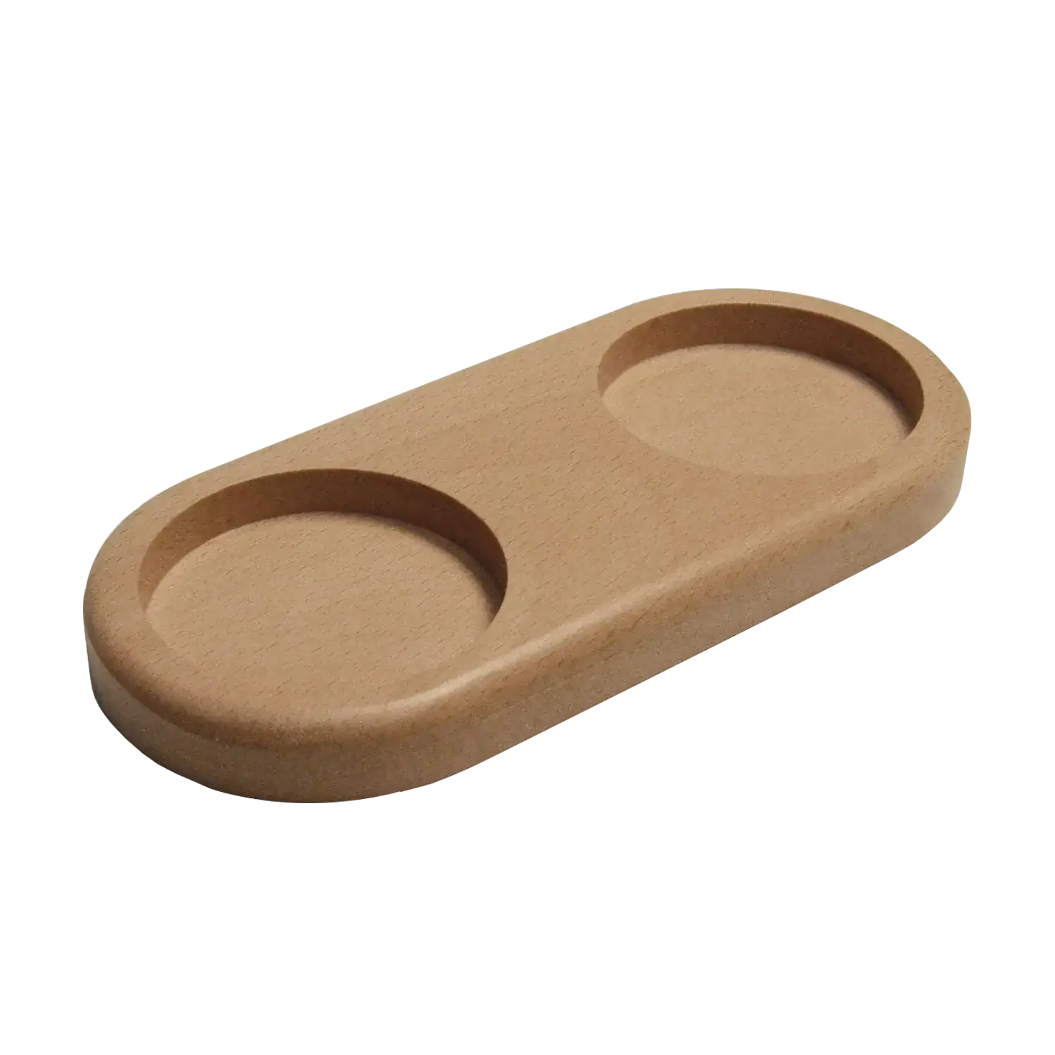 Zassenhaus Mühlenuntersetzer für zwei Mühlen, Buchenholz Mühlenuntersetzer für zwei Mühlen von Zassenhaus aus Buchenholz