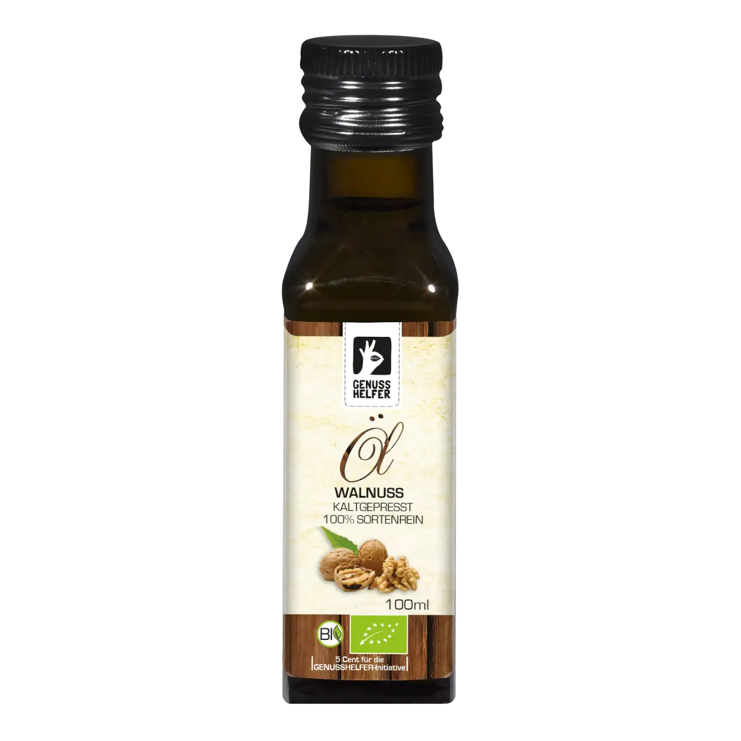 Walnussöl BIO, kaltgepresst Walnussöl in einer 100-ml-Flasche