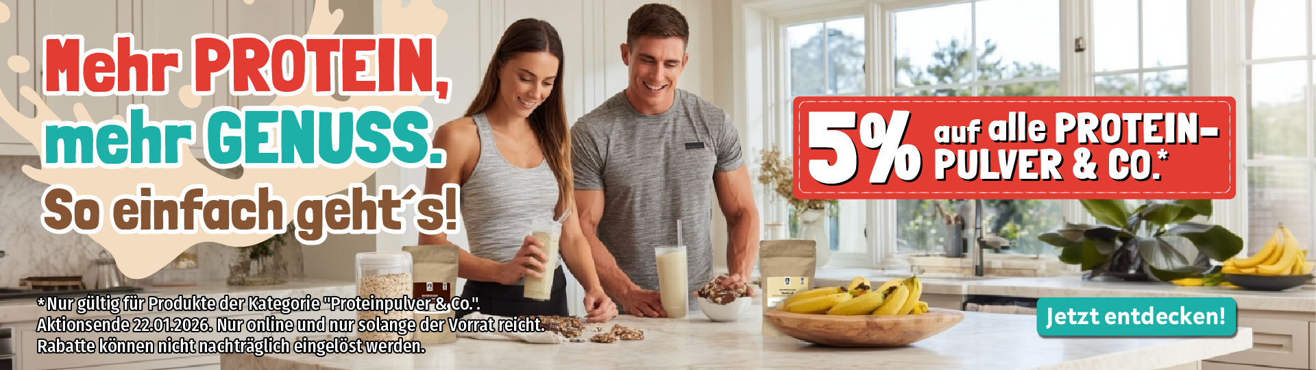 Proteinrezepte Proteinpulver Header