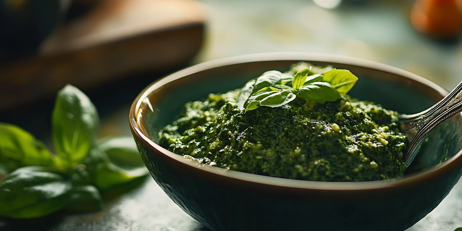 Pesto Rosso mit getrockneten Tomaten zubereitet