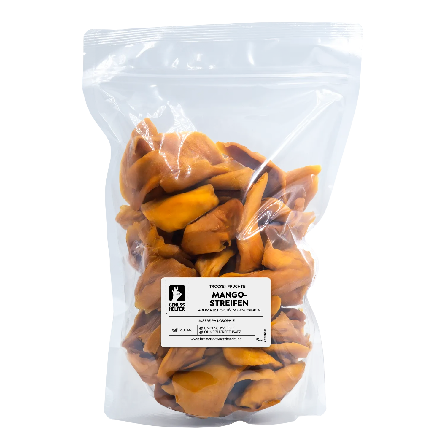 Mangostreifen, getrocknet, Großpackung Mangostreifen, getrocknet, Großpackung