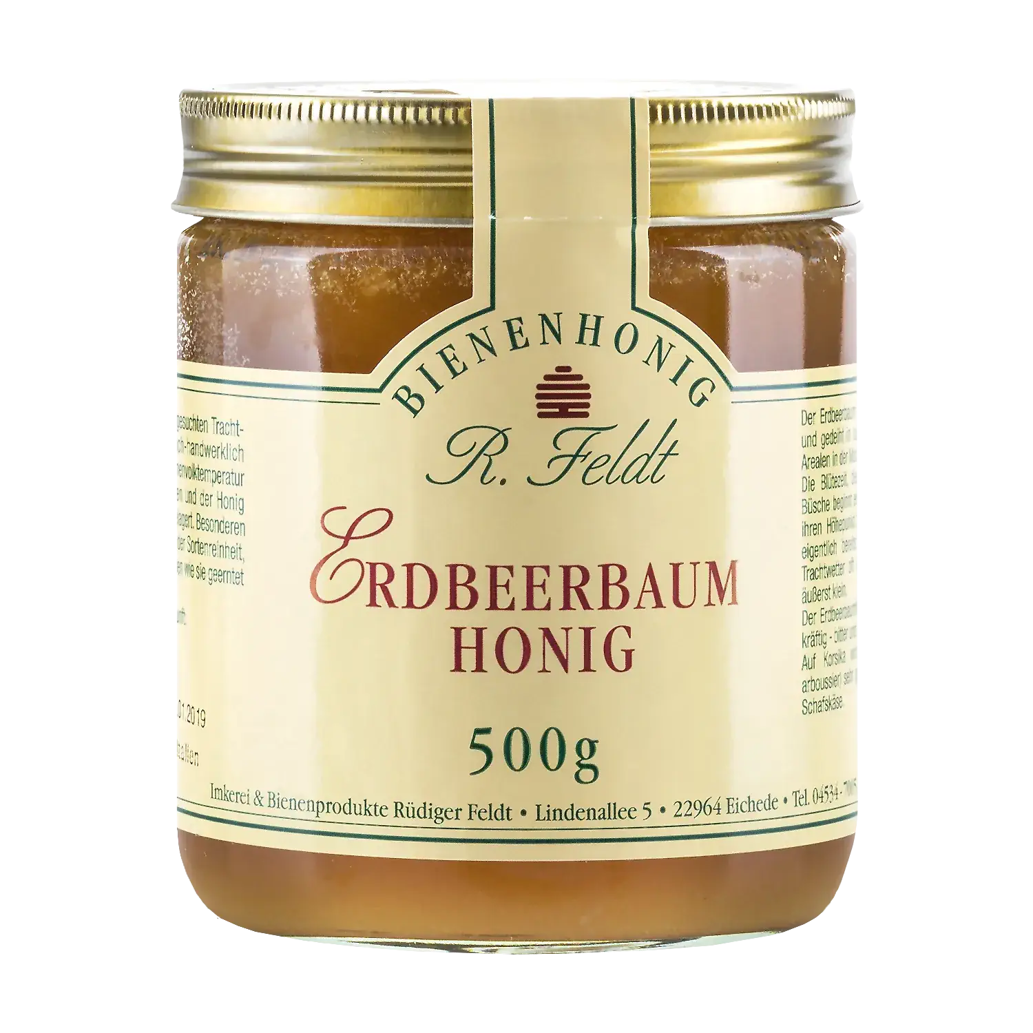 Erdbeerbaumhonig Erdbeerbaumhonig in einem Glas
