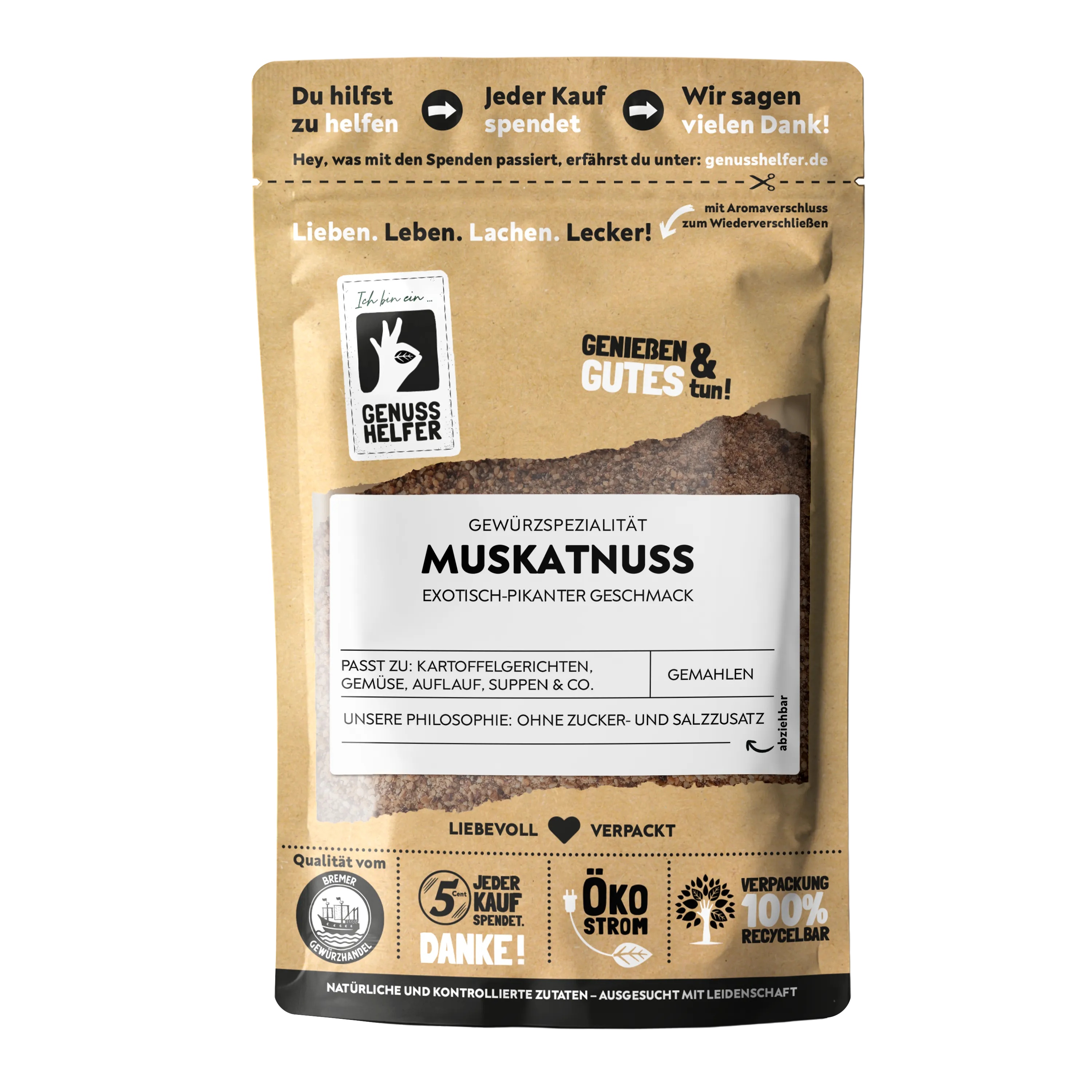Muskatnuss, gemahlen