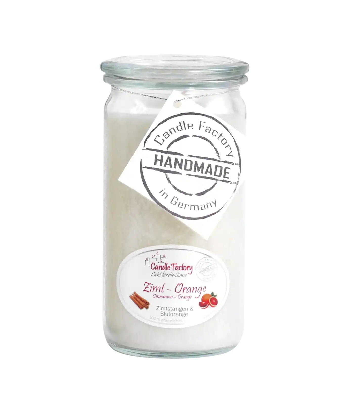 Spendenkerze Zimt Orange