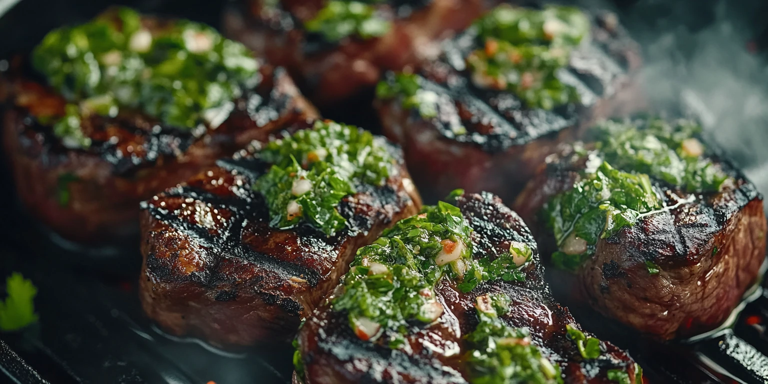 Rindfleisch vom Grill mit Chimichurri – argentinischer Mischung gewürzt