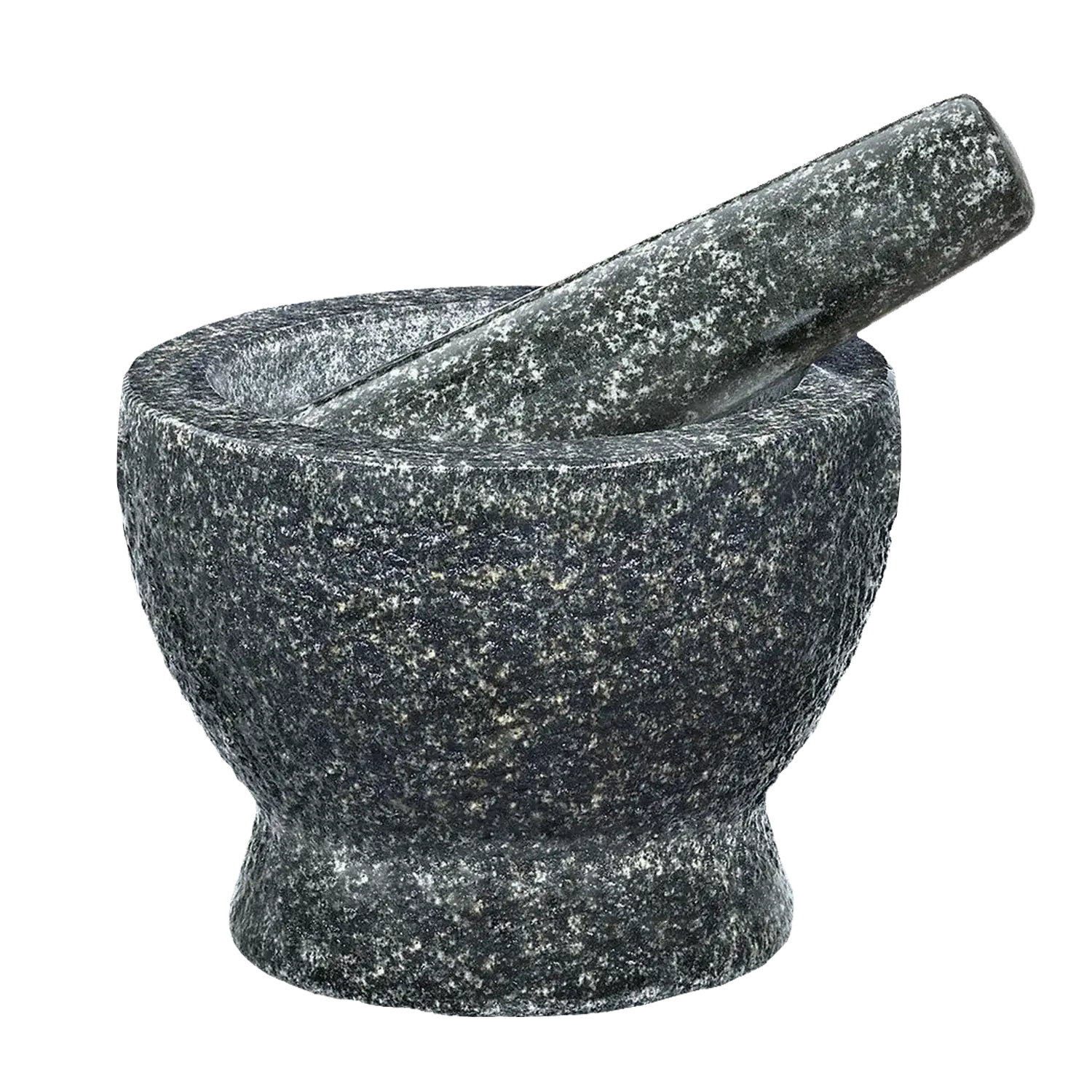 Cilio Granit-Mörser & Stößel David, 2,6 kg, schwarz-grau Granit-Mörser „David“ mit Stößel in Schwarz-Grau