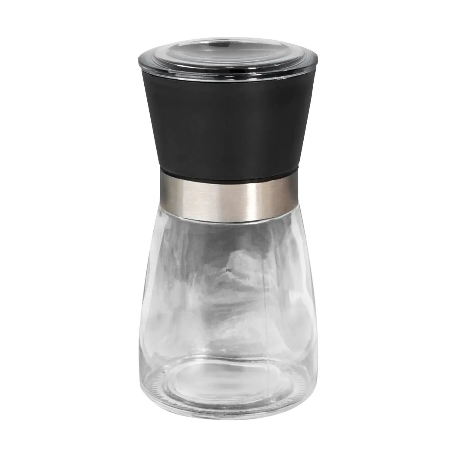 Allrounder Gewürzmühle 13,5 cm, schwarz Gewürzmühle „Allrounder“ mit Glasbehälter, 13 cm