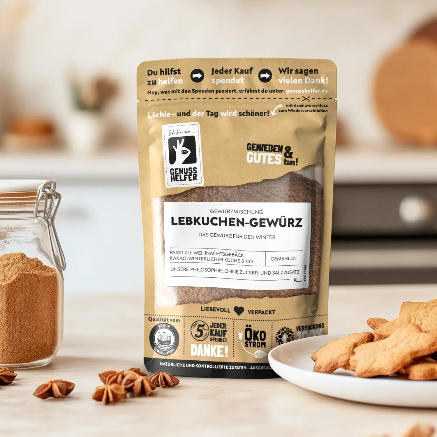 Präsentation von Lebkuchengewürz