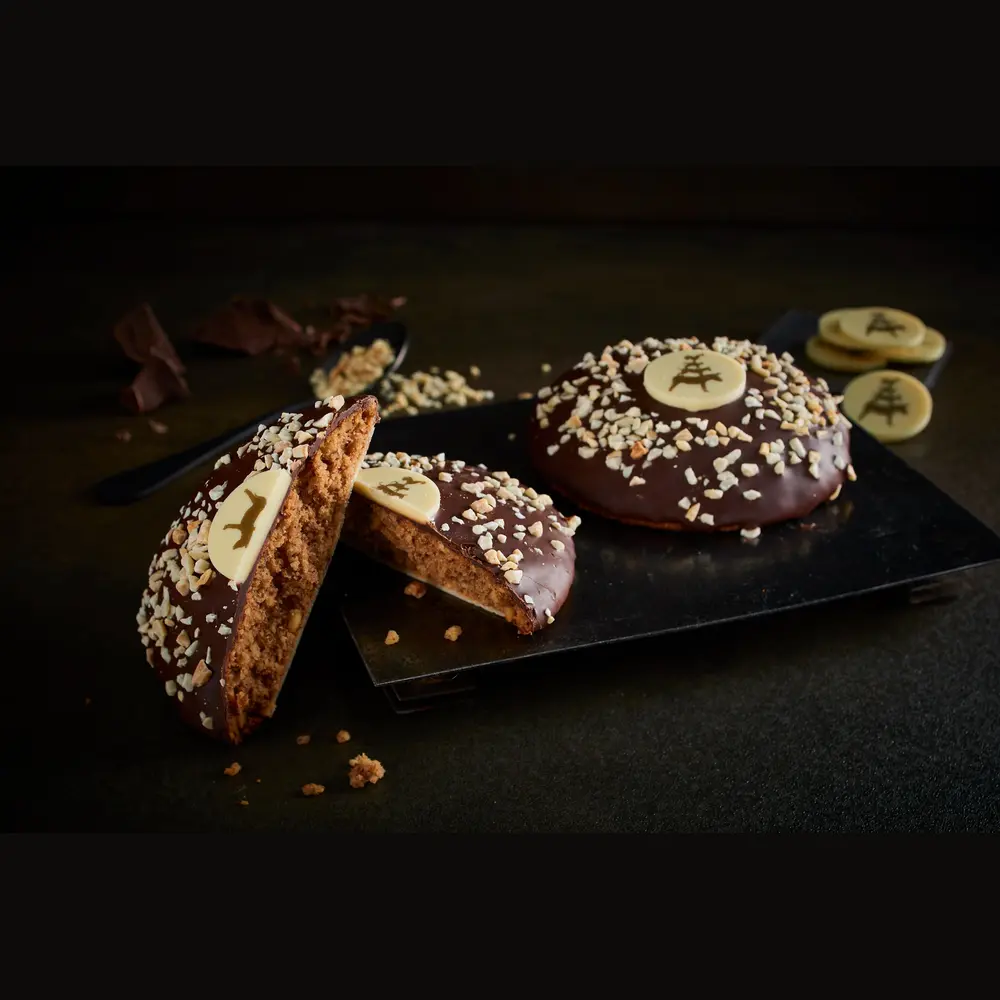 Elisenlebkuchen Stadtmusikanten, dunkle Schokolade, 1 Stk., 75g