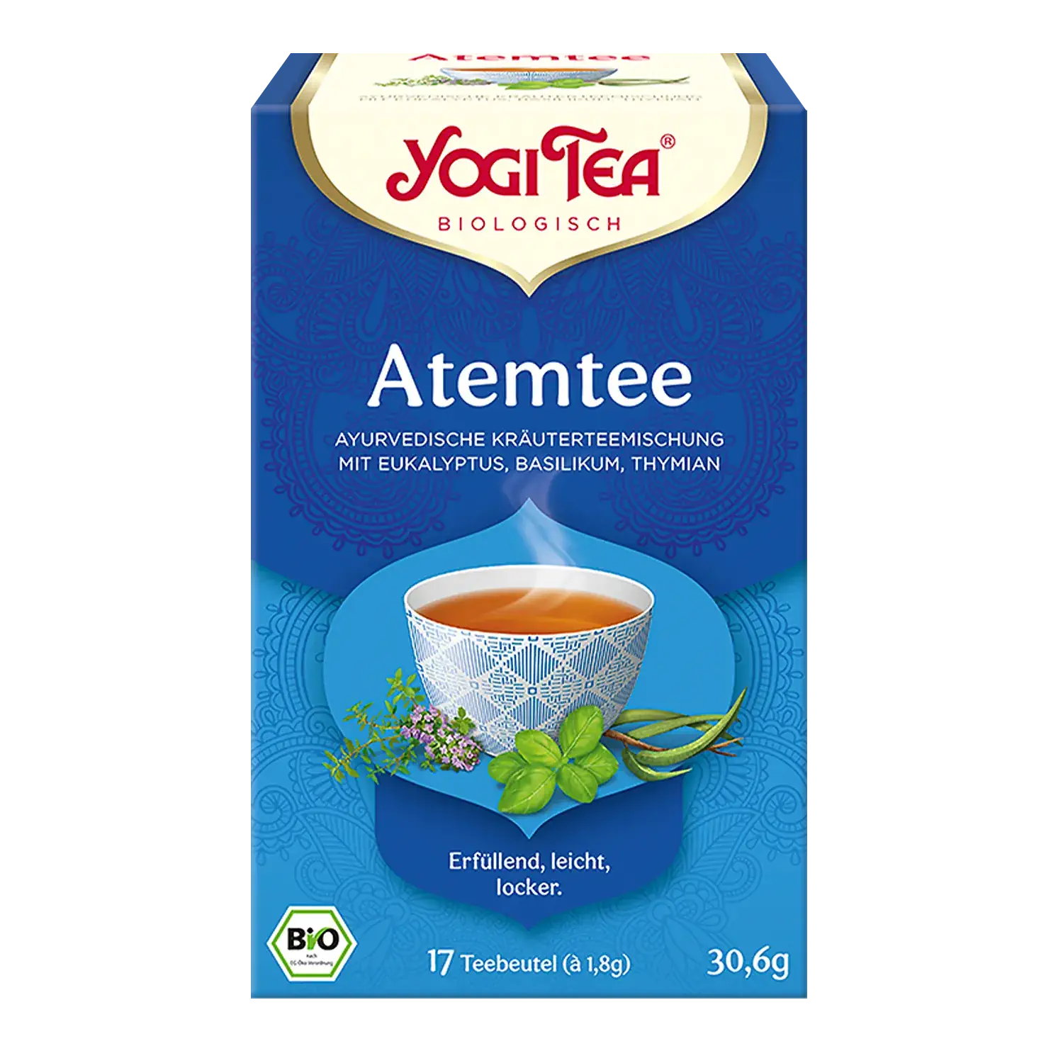 YOGI TEA® Atem, BIO Yogi Tea „Atemtee“ – Pappschachtel mit Teebeuteln