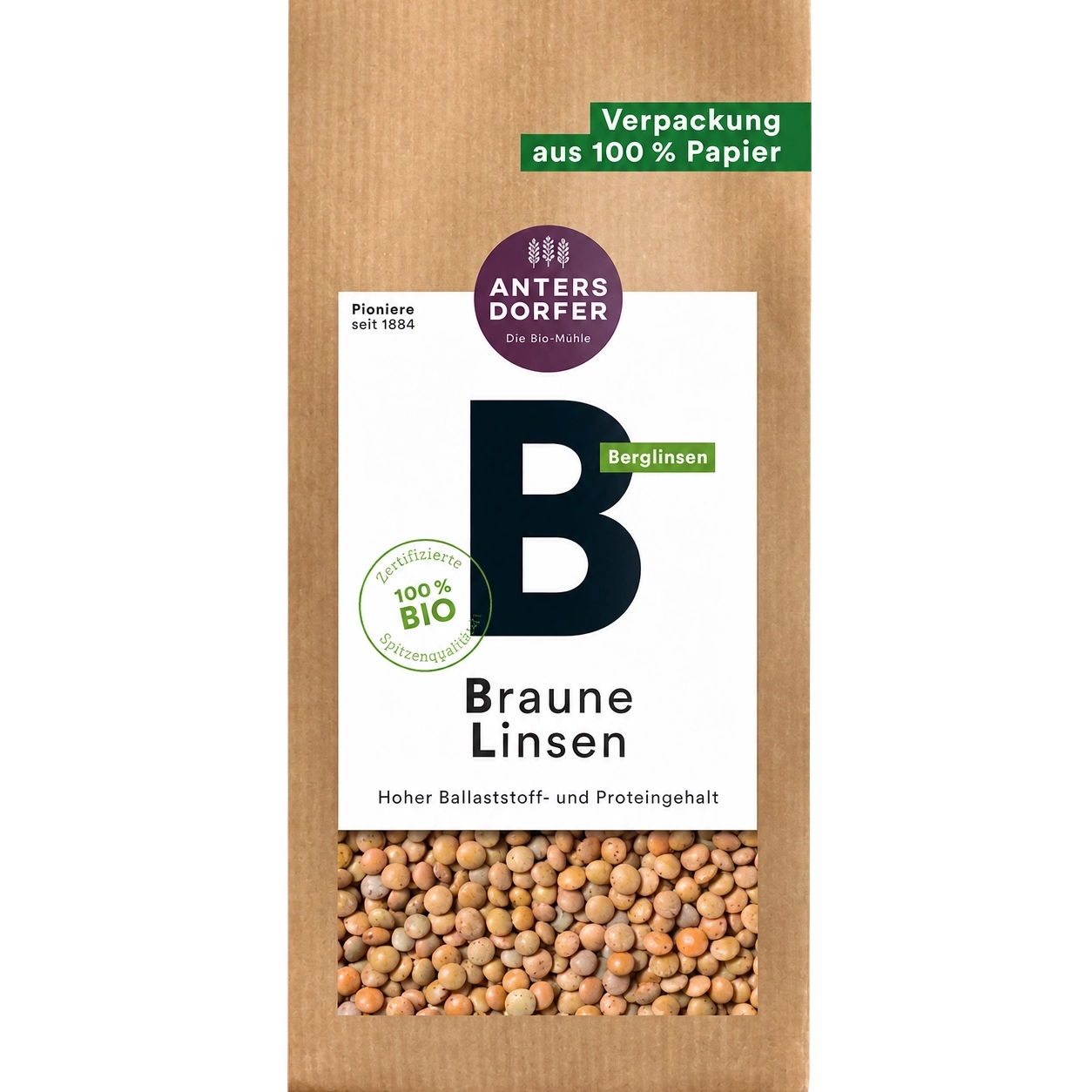 Braune Linsen BIO, Berglinsen