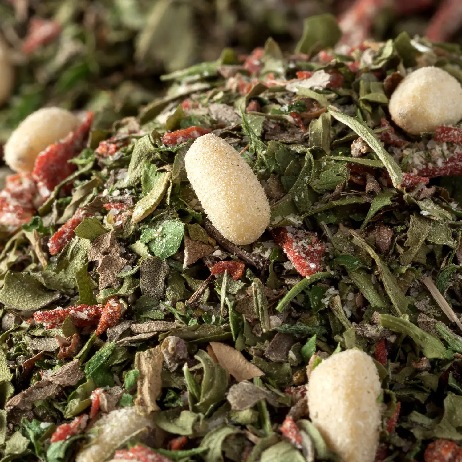 Nahaufnahme der Rucola-Pesto-Gewürzmischung
