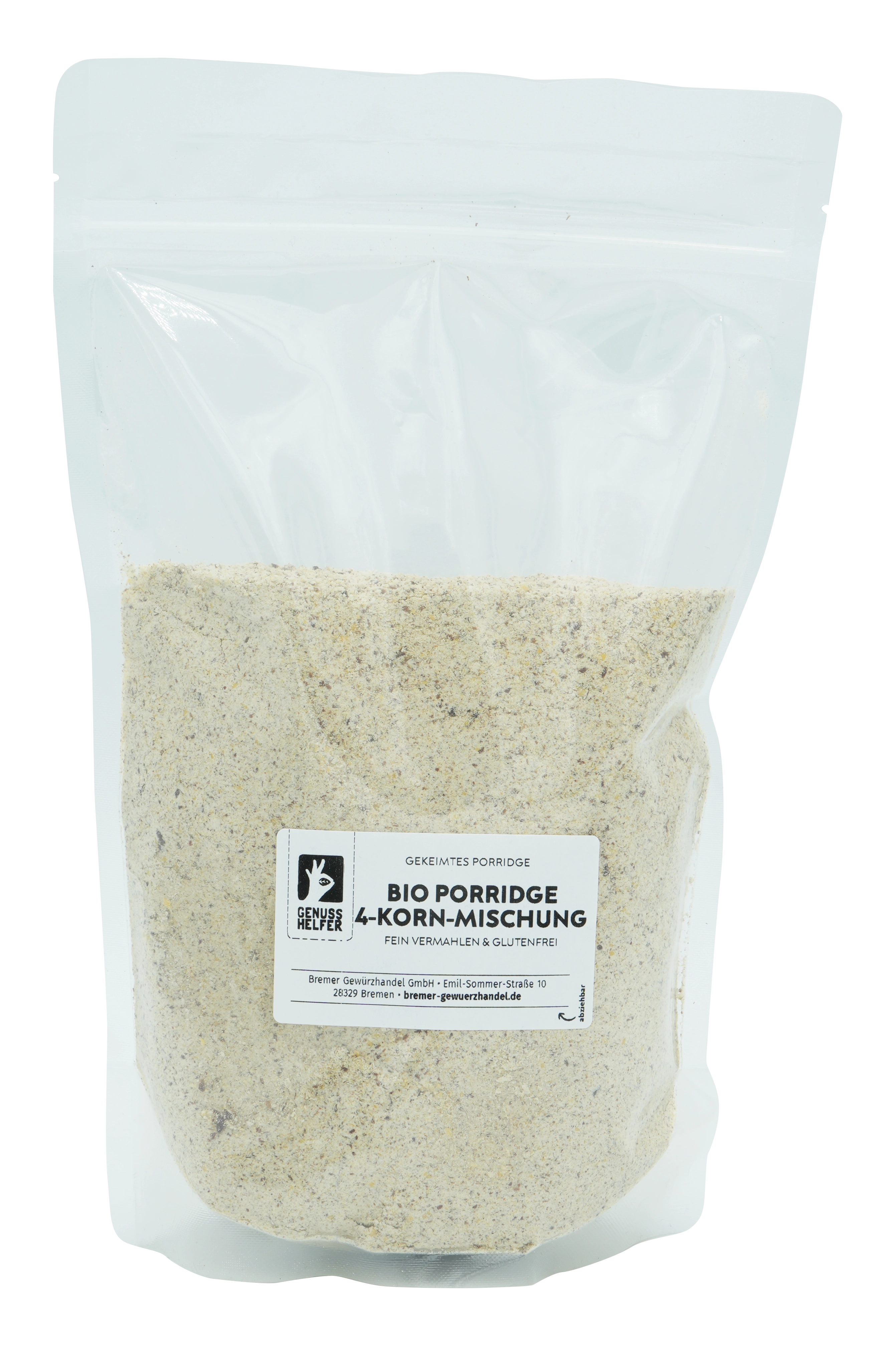 Gekeimtes Porridge, 4-Korn, BIO