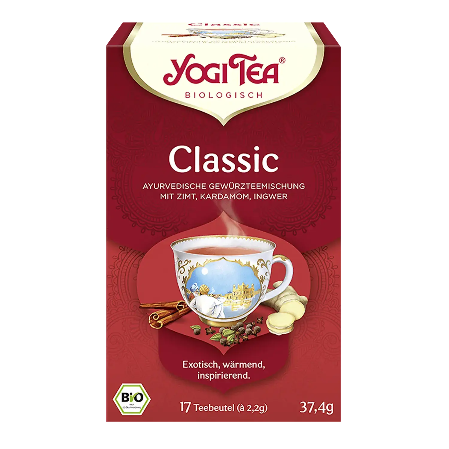 YOGI TEA® Classic, Chai, BIO Yogi Tea „Classic“ – Pappschachtel mit Teebeuteln