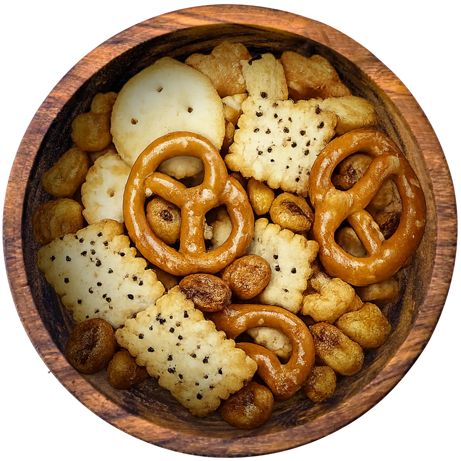 Corn & Cocktail Cracker-Mix mit Mais & Brezel