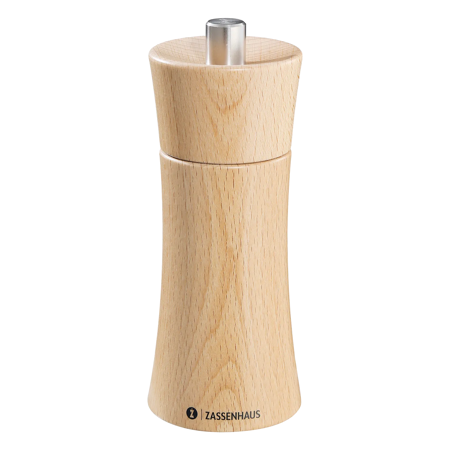 Zassenhaus Pfeffermühle Frankfurt, 14 cm, Buchenholz