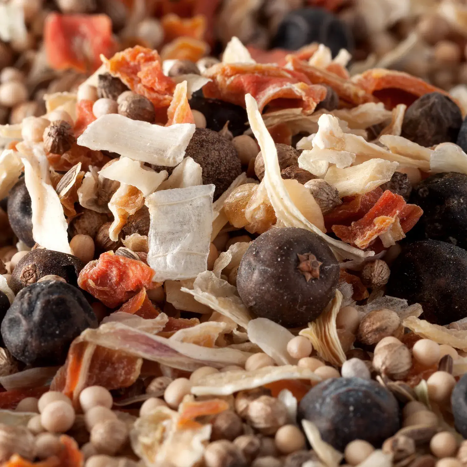 Nahaufnahme von grobem Brathering-Gewürz