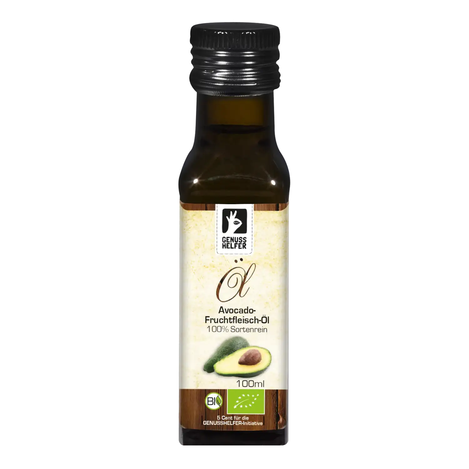 Avocadofruchtfleischöl BIO, kaltgepresst Avocado-Fruchtfleischöl in einer Flasche (100 ml)