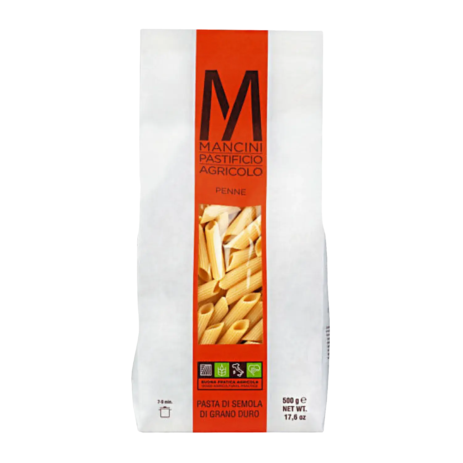Penne 500g, Pasta Mancini Penne von Mancini in der Originalverpackung (500 g)