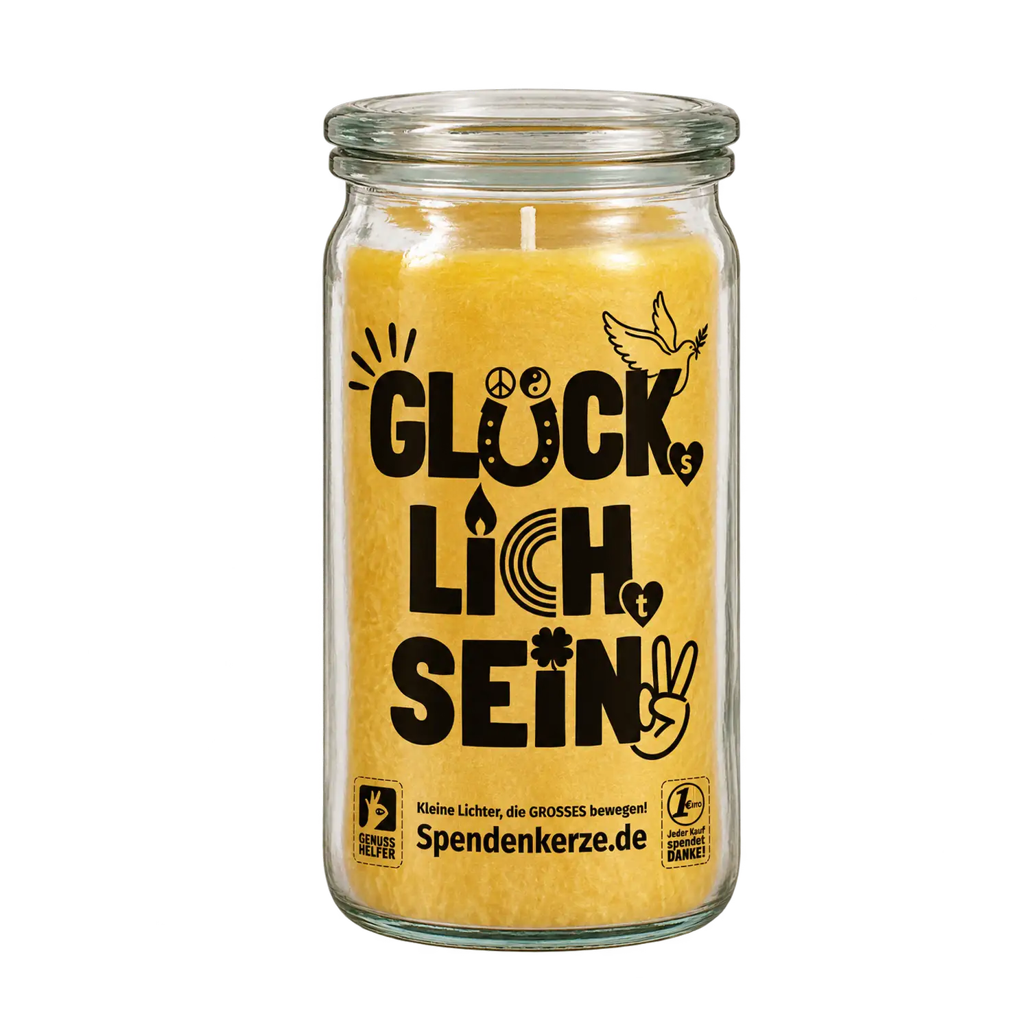 Spendenkerze Mango Kiss
