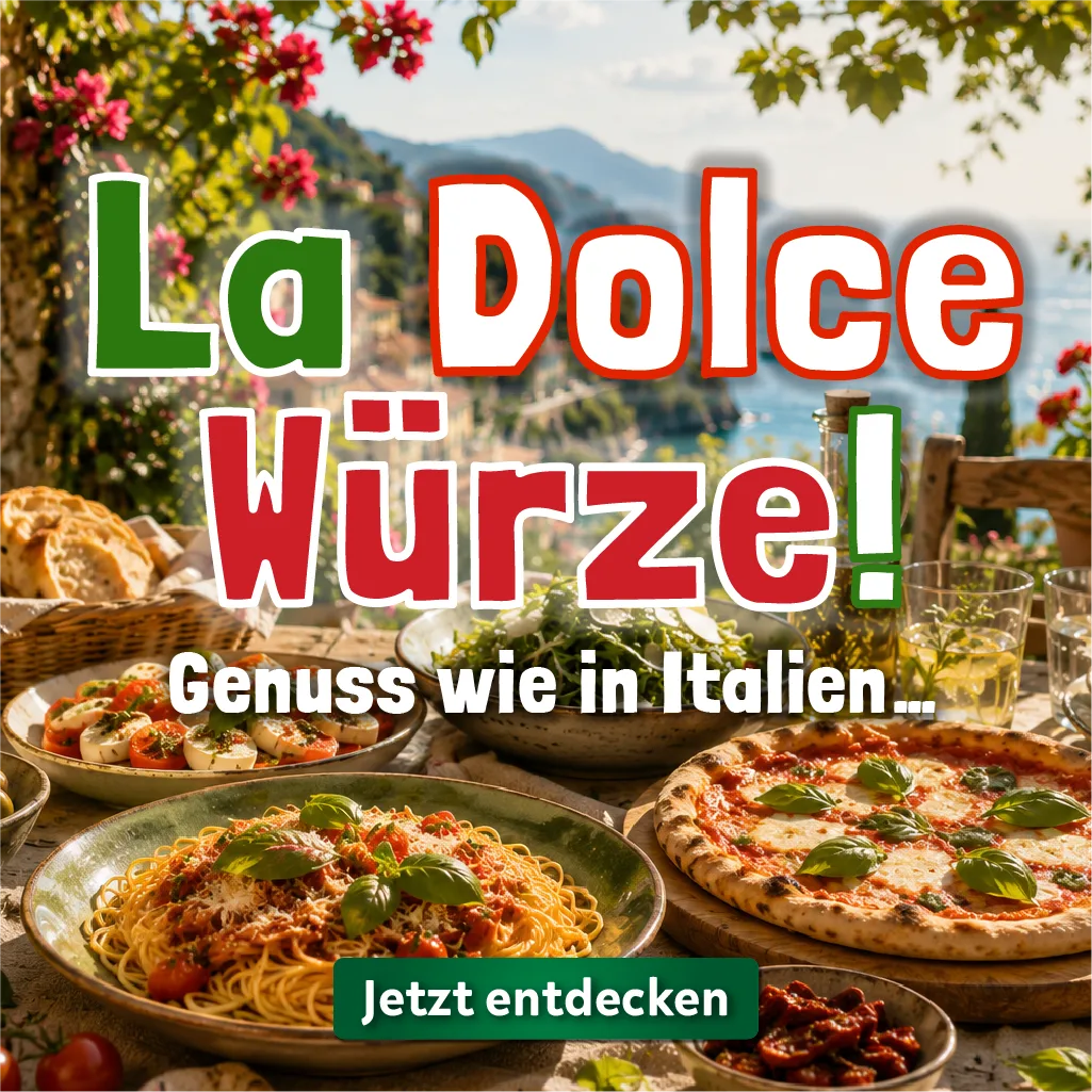 Newsletter Länderküche Italien La dolce Würze Header mobile
