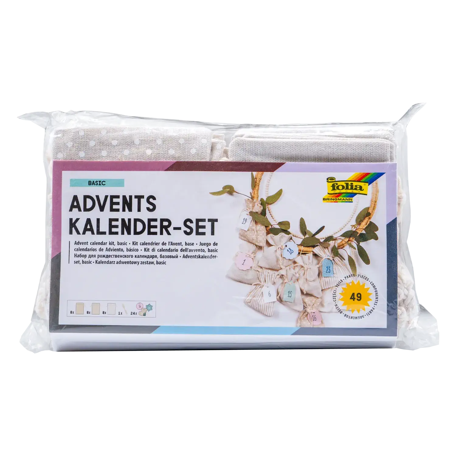 Adventskalender-Set „Pastel“
