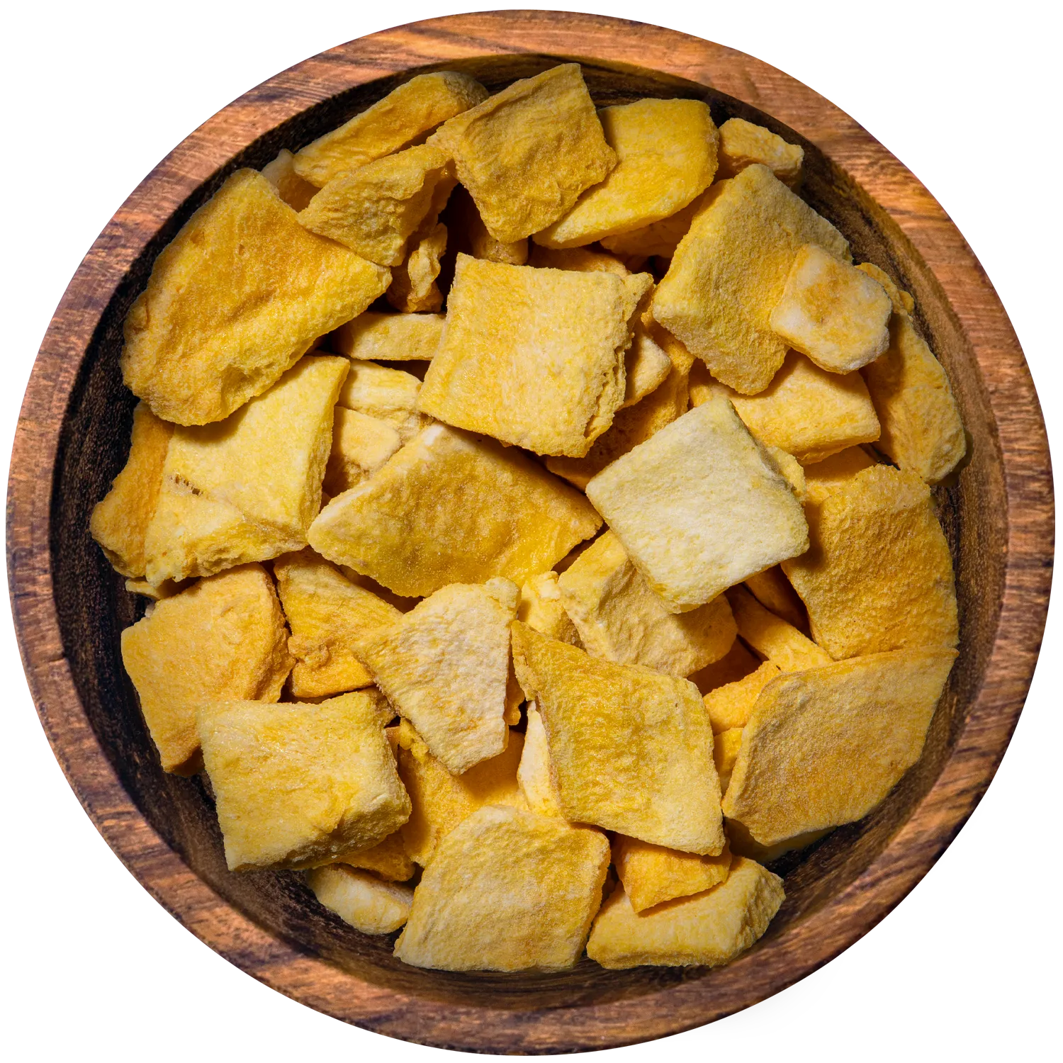 Mangoscheiben, gefriergetrocknet Mangoscheiben, gefriergetrocknet