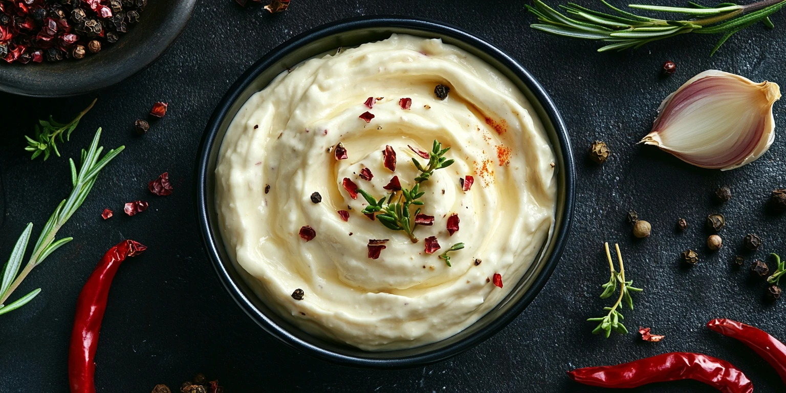 Dip mit gemahlener italienischer Arrabbiata-Gewürzmischung