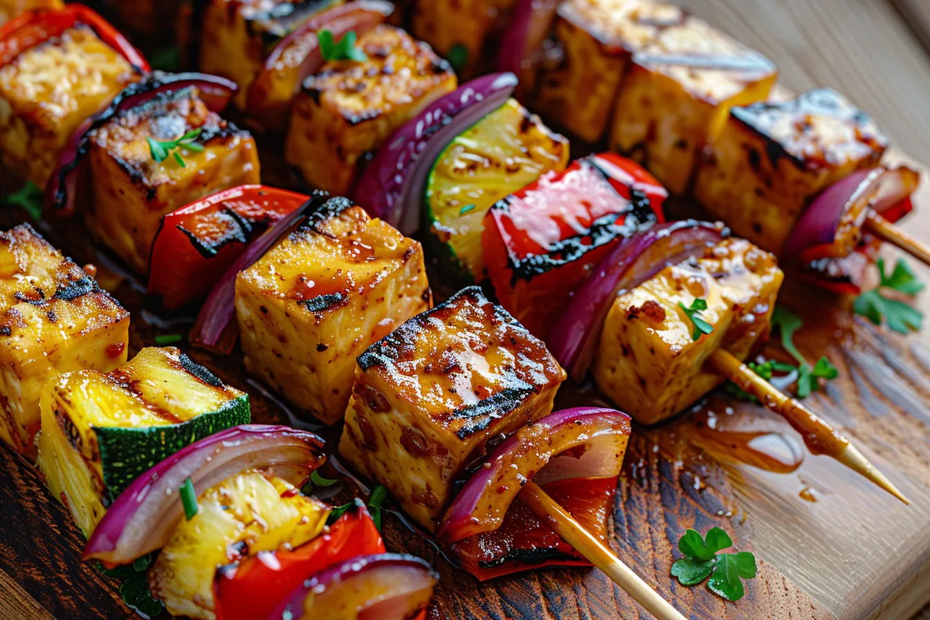 Vegane Grillspieße Vegane Grillspieße