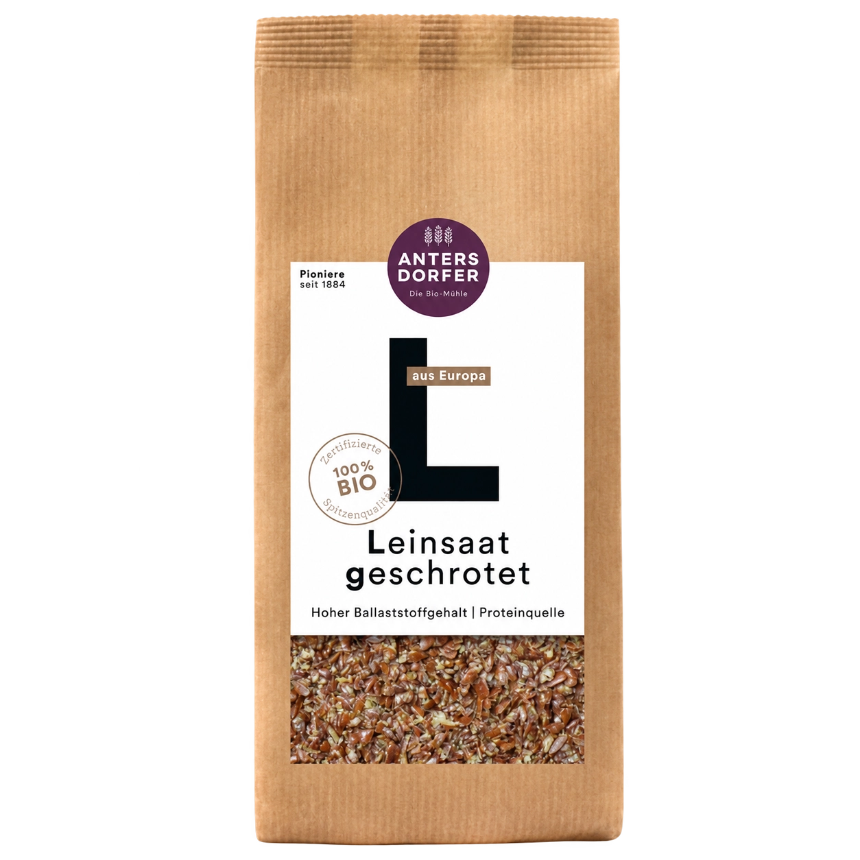 Leinsamen BIO, geschrotet